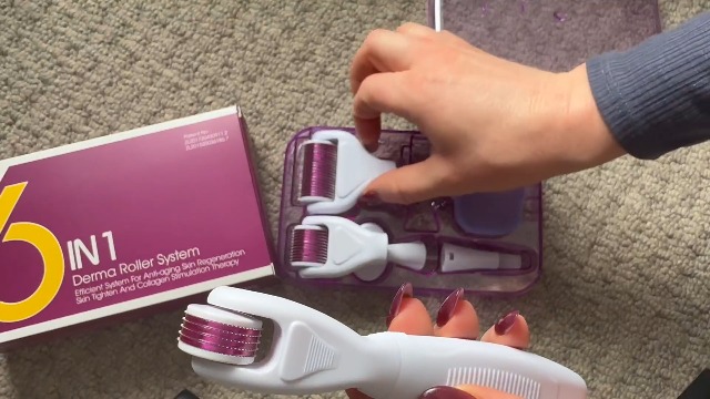 Derma Roller, Micro Needing System for Women and Men, 6 in 1